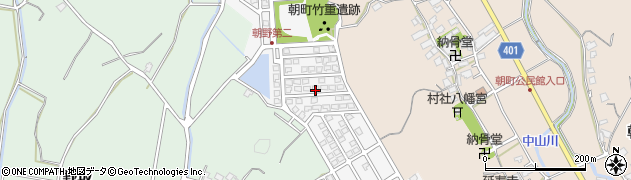 福岡県宗像市朝野362周辺の地図