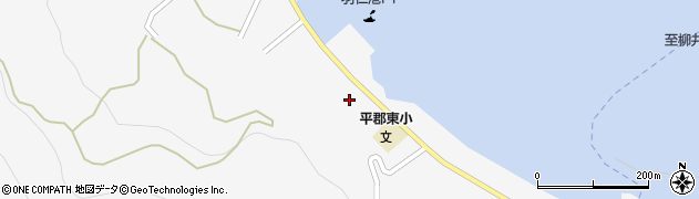 山口県柳井市平郡（中手）周辺の地図