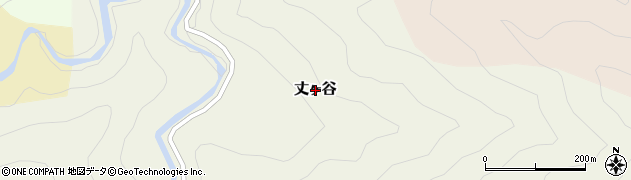 徳島県那賀郡那賀町丈ヶ谷周辺の地図