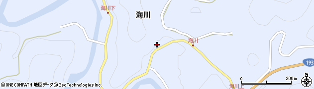 徳島県那賀郡那賀町海川ヲフウチ28周辺の地図