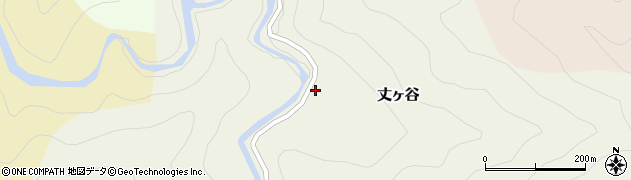 徳島県那賀町（那賀郡）丈ヶ谷（岩原）周辺の地図