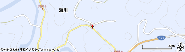 徳島県那賀郡那賀町海川ヲフウチ174周辺の地図