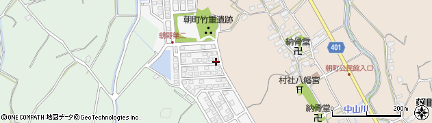 福岡県宗像市朝野351周辺の地図