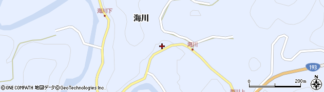 徳島県那賀郡那賀町海川ヲフウチ29周辺の地図