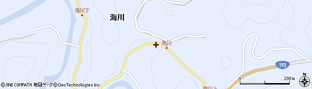 徳島県那賀郡那賀町海川ヲフウチ85周辺の地図
