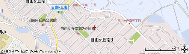 福岡県宗像市自由ヶ丘南2丁目4周辺の地図