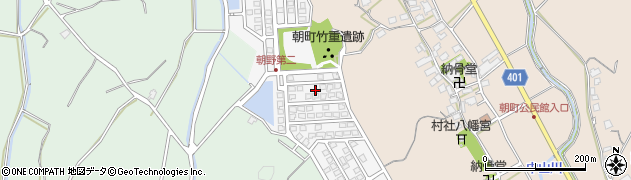 福岡県宗像市朝野341周辺の地図