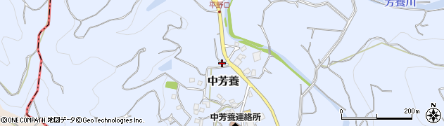 和歌山県田辺市中芳養2037周辺の地図
