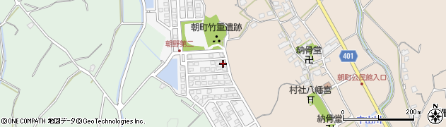 福岡県宗像市朝野338周辺の地図