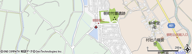 福岡県宗像市朝野389周辺の地図