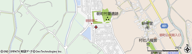 福岡県宗像市朝野337周辺の地図