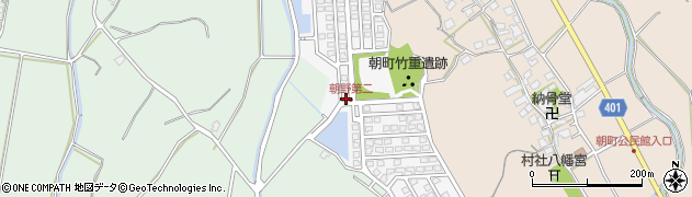 福岡県宗像市朝野328周辺の地図