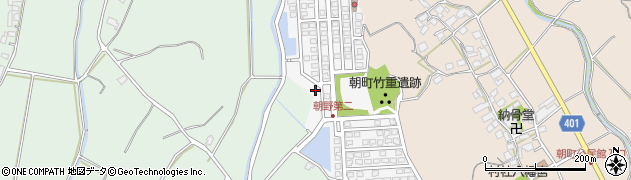 福岡県宗像市朝野324周辺の地図