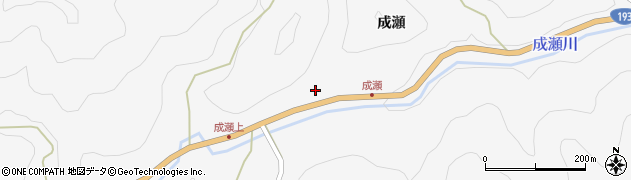 徳島県那賀郡那賀町成瀬カマタキ口周辺の地図