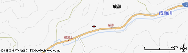 徳島県那賀町（那賀郡）成瀬（カマタキ口）周辺の地図