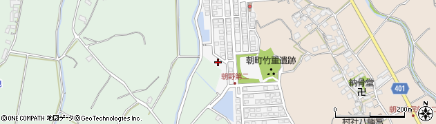 福岡県宗像市朝野323周辺の地図