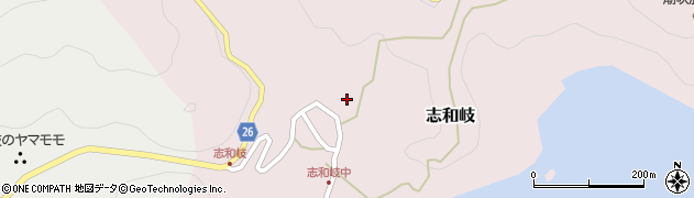 徳島県美波町（海部郡）志和岐周辺の地図