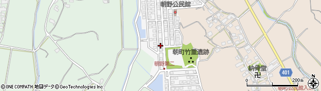福岡県宗像市朝野304周辺の地図