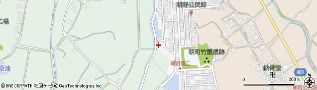 福岡県宗像市朝野320周辺の地図