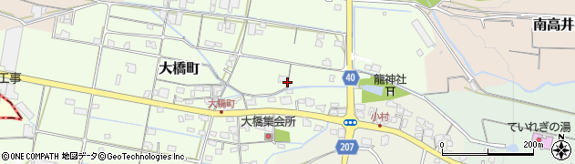 愛媛県松山市大橋町周辺の地図