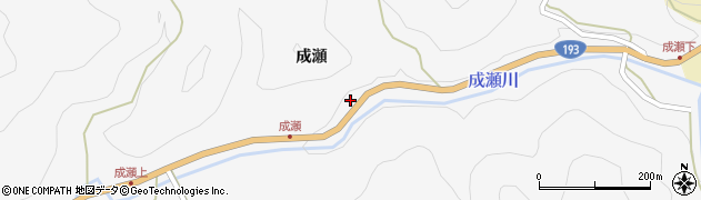徳島県那賀町（那賀郡）成瀬（成瀬）周辺の地図
