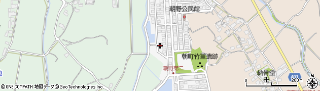 福岡県宗像市朝野314周辺の地図