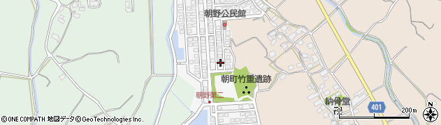 福岡県宗像市朝野247周辺の地図