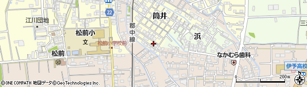 愛媛県伊予郡松前町筒井1092周辺の地図