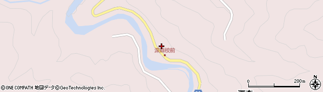 徳島県那賀町（那賀郡）深森（下モ向）周辺の地図
