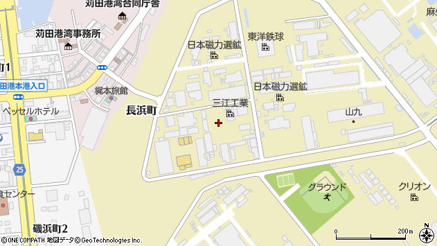 〒800-0311 福岡県京都郡苅田町長浜町の地図