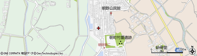 福岡県宗像市朝野309周辺の地図