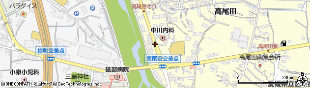 高尾田周辺の地図