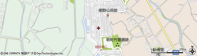 福岡県宗像市朝野301周辺の地図