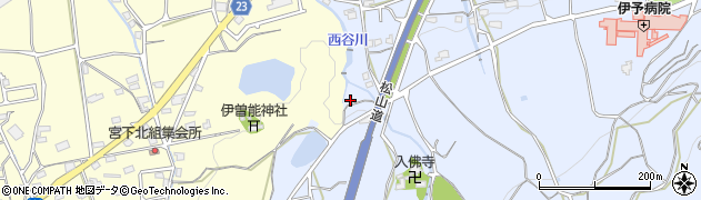 愛媛県伊予市八倉604周辺の地図