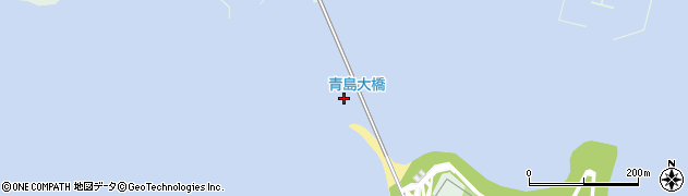 青島大橋周辺の地図