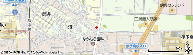 愛媛県伊予郡松前町筒井1039-1周辺の地図