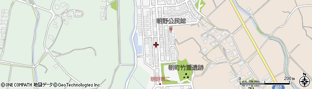 福岡県宗像市朝野300周辺の地図