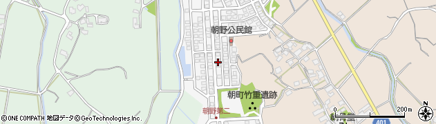 福岡県宗像市朝野294周辺の地図