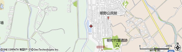 福岡県宗像市朝野291周辺の地図