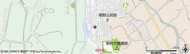 福岡県宗像市朝野306周辺の地図