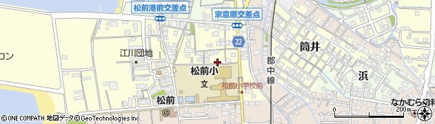 愛媛県伊予郡松前町筒井1166周辺の地図