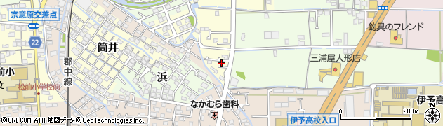 愛媛県伊予郡松前町筒井1038周辺の地図
