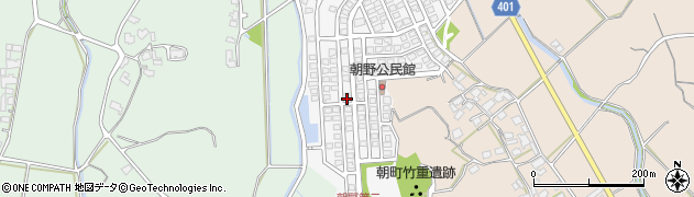 福岡県宗像市朝野262周辺の地図