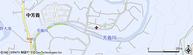 和歌山県田辺市中芳養2386周辺の地図