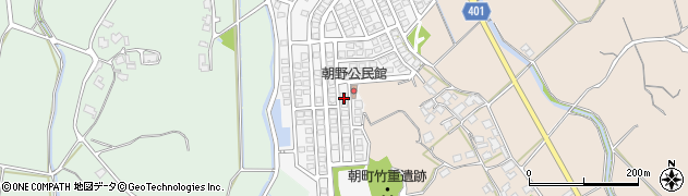 福岡県宗像市朝野241周辺の地図