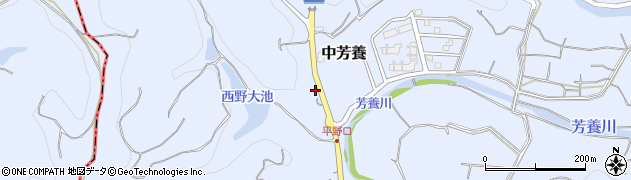 和歌山県田辺市中芳養2184周辺の地図