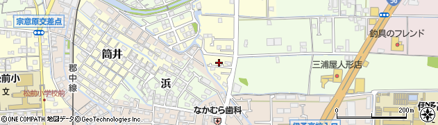 愛媛県伊予郡松前町筒井1037周辺の地図
