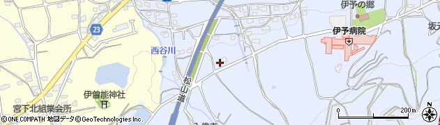 愛媛県伊予市八倉657周辺の地図