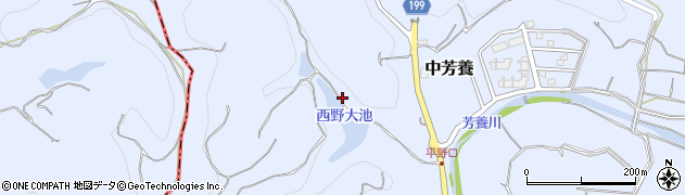 和歌山県田辺市中芳養2102周辺の地図