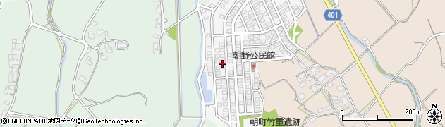 福岡県宗像市朝野267周辺の地図